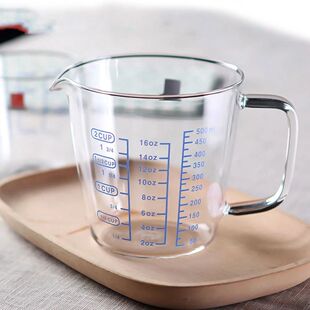 High Borosilicate Measuring Glass Cup Liquid Scale Measureme