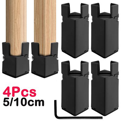 5/10cm 4Pcs Adjustable Furniture Feet Aluminum Alloy Heavy D