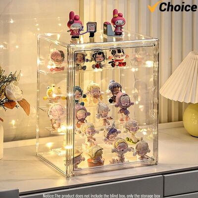 Acrylic Display Stand High Clarity Blind Box Organizer for A