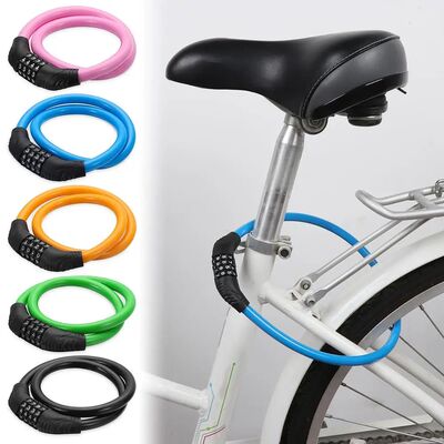 4 Digit Combination Number Bike Lock Strong Heavy Duty Cycle