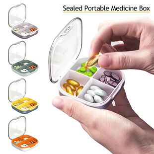 Weekly Grids Sealed Storage Organizer Box Pill Medicine