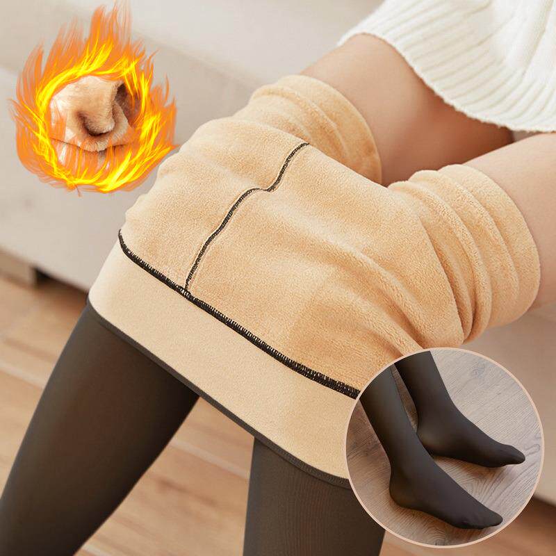 2023 Winter Woman Pantyhose Translucent Wool Sock Pants Wint