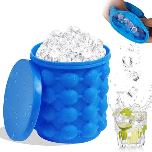 1/3pcs Silicone Bucket Ice Cube Maker Easy Freezing & Servin