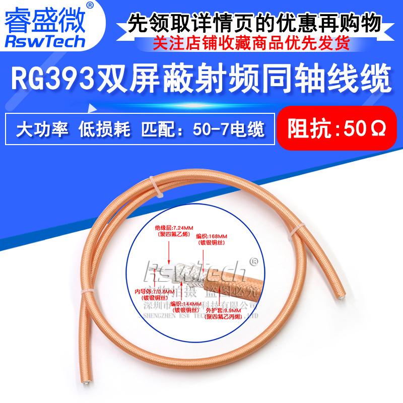 睿盛微RG393大功率同轴线
