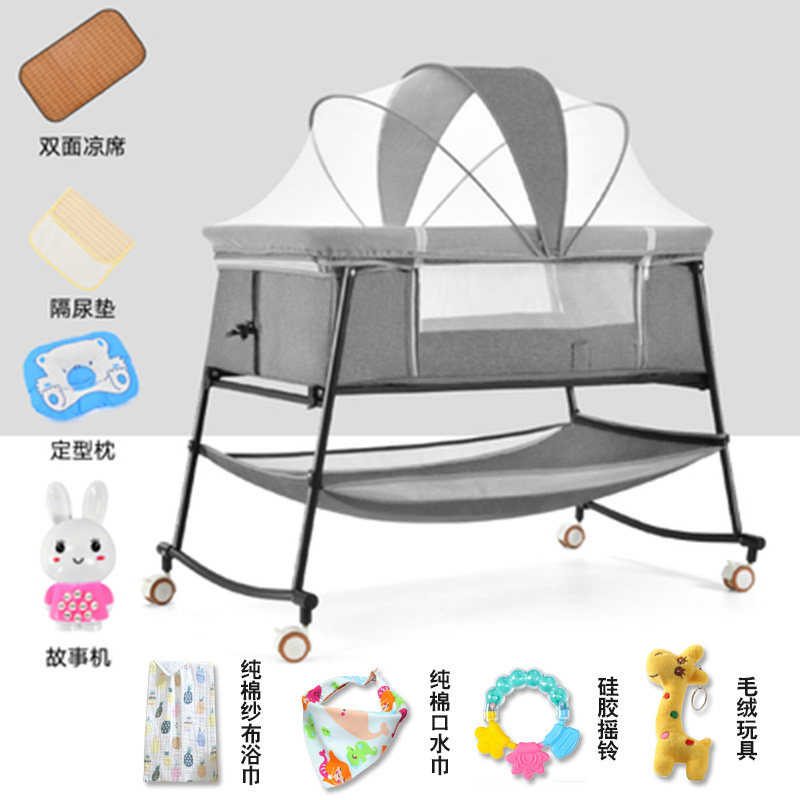 婴儿床新生儿可折叠便携式宝宝移动小床中床拼接大床bb欧式睡篮小|msdalam kategori lampin/Xihu/makan/push pelarik, Crib/katil-katil bayi/Cradle/kerusi, katil-katil bayi/katil kanak-kanak - dari Buy2taobao.com untuk memberikan perkhidmatan ejen Taobao profesional membeli