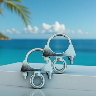 圆管固定圆形管夹钢管吊环管箍卡扣卡箍吊卡圆柱铁管抱箍吊耳卡子