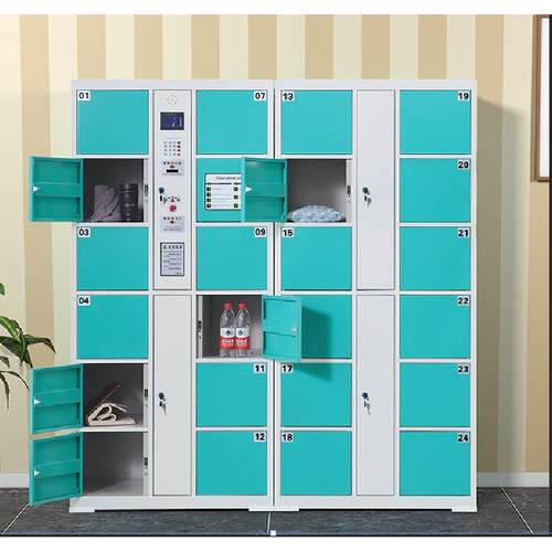 36门储物柜条形码柜储物柜24门电子存包箱柜单位超市存包柜48门柜