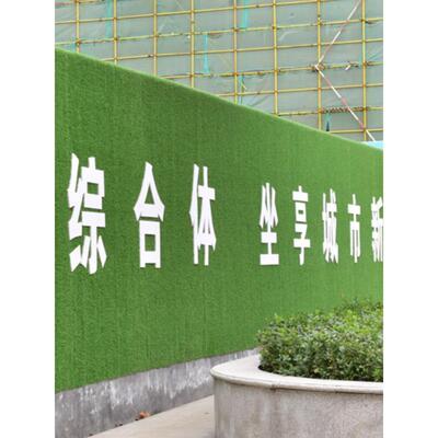 工地围挡草坪网人造户外塑料装饰绿植围墙人工仿真假草皮垫子阳台
