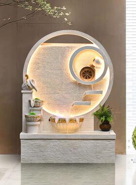 欧式无障碍奢华流水招财摆件，鱼缸，水幕墙，客厅加湿器，庭院水