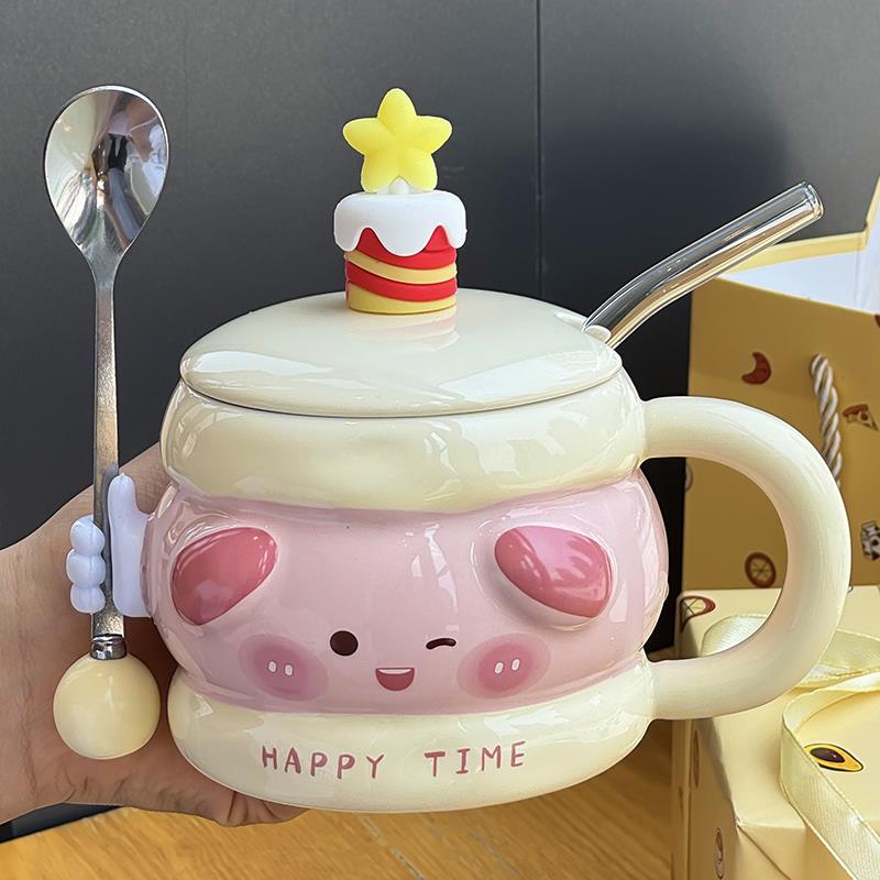 马克杯2025新款高颜值水杯女生闺蜜生日礼物陶瓷杯实用高级感杯子