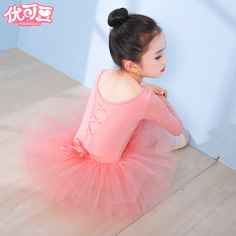 舞蹈服女孩连体裙幼儿蓬蓬纱裙