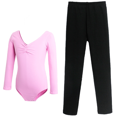 紧身体操服少儿舞蹈啦啦操形体服