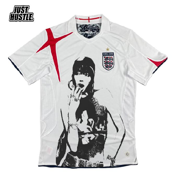 LISA blackpink 足球服 英格兰 短袖长袖 remake 秋季欧美嘻哈