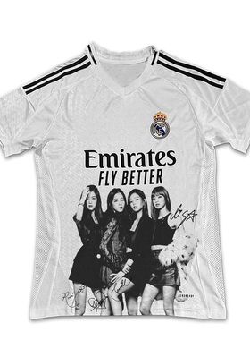 BLACKPINK LISA JENNIE JISSO ROSE 足球服 短袖 REMAKE 球衣定制