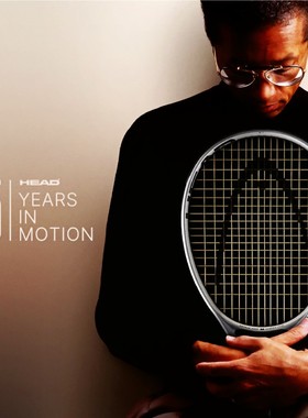 代购海德Head Boom MP Arthur Ashe网球拍阿瑟阿什75周年限量银色