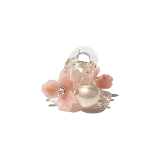 中号花朵珍珠抓夹气质高级感顶夹侧边刘海夹发饰碎发夹精致百搭女