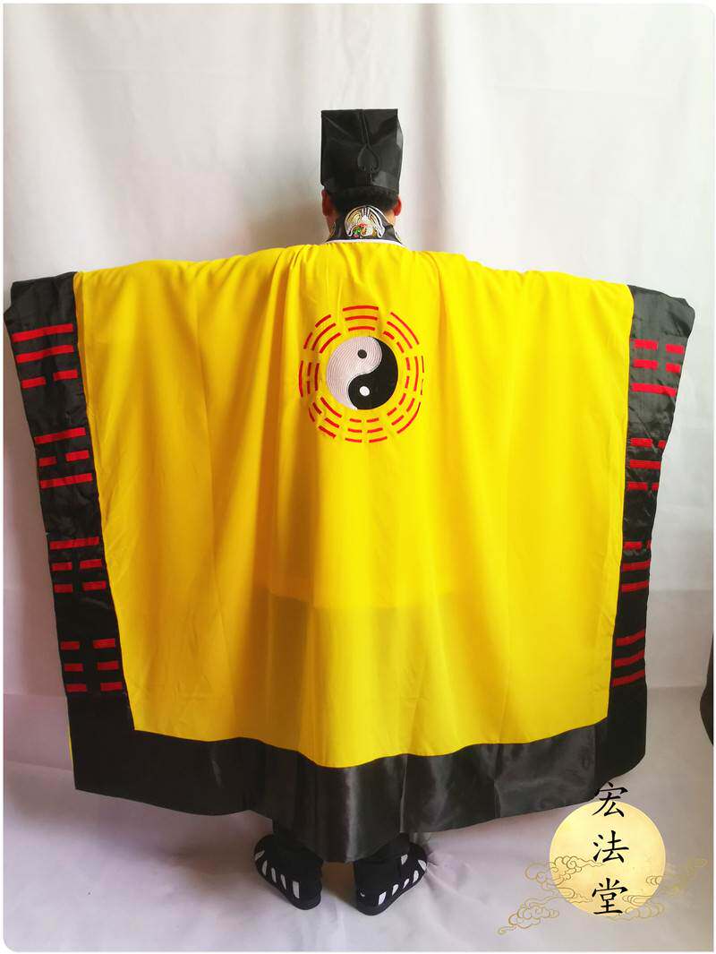 新款道用品道服道袍仙鹤八卦经衣仙鹤道衣太极高功服道士八卦法袍