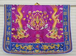 新款高功法事道服 双龙法衣 双龙降衣 道士道袍 高功 降衣红黄紫