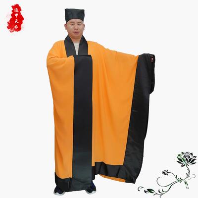 新款武当山道服道家用品高功男女法衣太极八卦寿字经衣道士服仙鹤