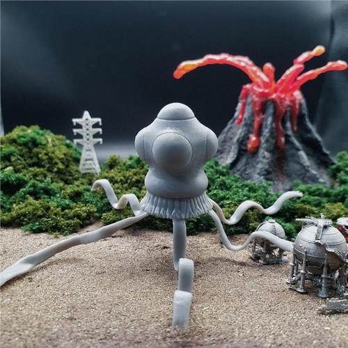 潮玩DIY手工 雷欧明鉴怪兽圆盘生物系列 希尔巴布 1/43模手办场景