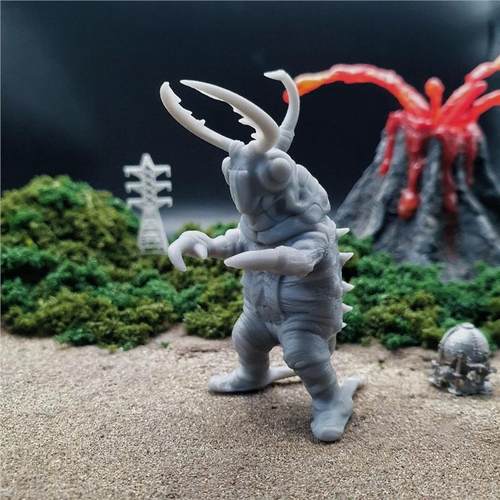 潮玩DIY手工 杰克奥特曼明鉴怪兽 诺柯奇林 1/43模手办场景