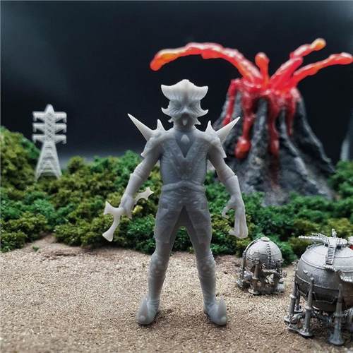 潮玩DIY手工 艾斯奥特曼明鉴怪兽 艾斯杀手A款  1/43模手办场景