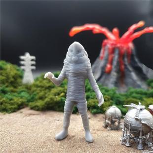 潮玩DIY手工 初代奥特曼明鉴怪兽扎拉布星人1/64人偶模型手办场景