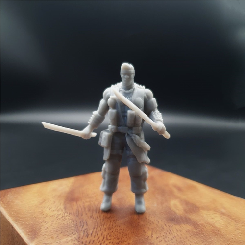 潮玩DIY手工 穿越火线幽灵系列 终极猎手蓝老头 1/43模型手办场景