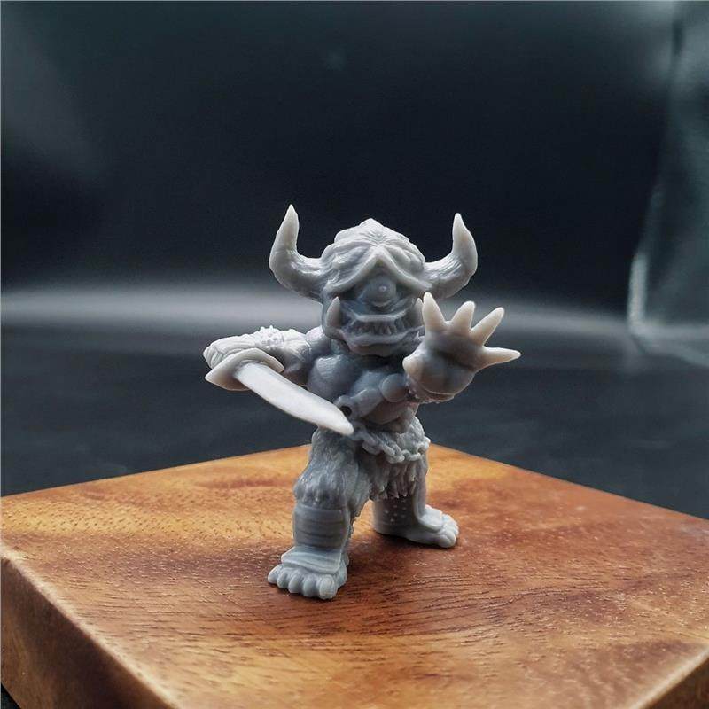 潮玩DIY手工 小小怪兽系列 宿那鬼 1/43人偶模型手办场景