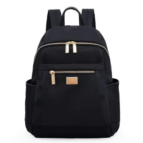 小背包女士女包女时尚双肩包帆布牛津布旅行大容量书包包外出