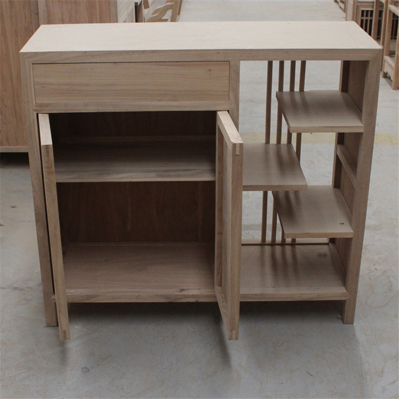 餐边柜茶水柜北榆木储物柜新中式