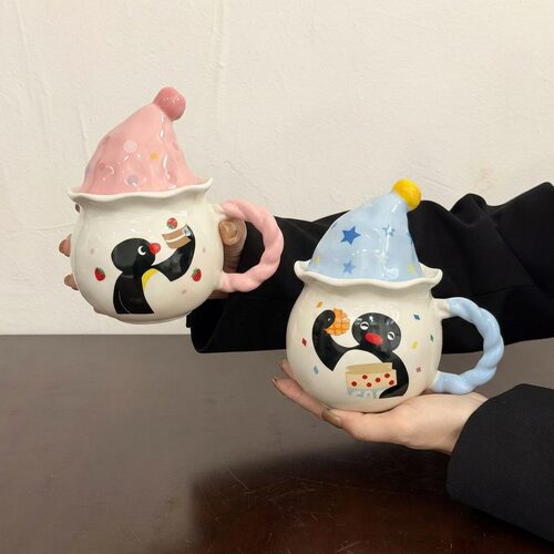 Pingu联名可爱企鹅陶瓷马克杯