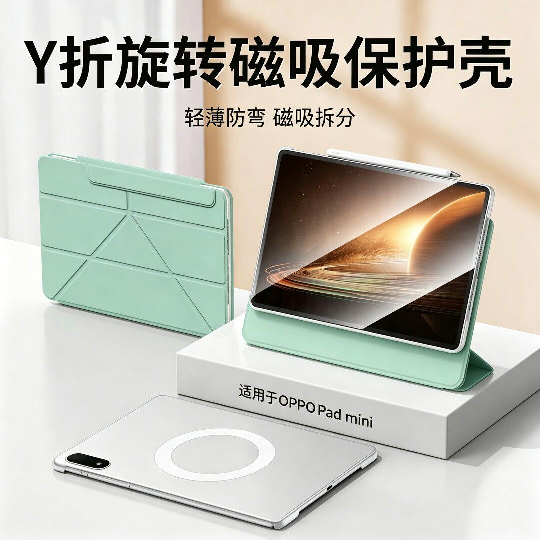 适用oppopadmini保护壳磁吸y折