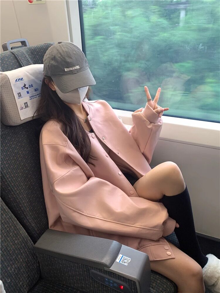 卫衣外套棒球服女春秋装2026年新款时尚百搭宽松大码加厚夹克上衣