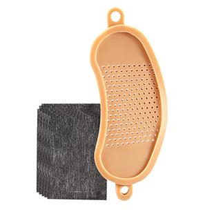 气切全喉防尘罩无喉半喉病人专用喉罩竹炭过滤喉帘硅胶喉部面罩