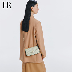 HR赫莲娜包包2025时尚老花链条包女士手机信封包小包轻奢斜挎女包