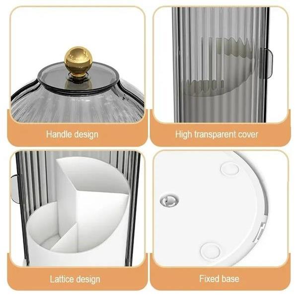 360 degree rotatable makeup brush holder