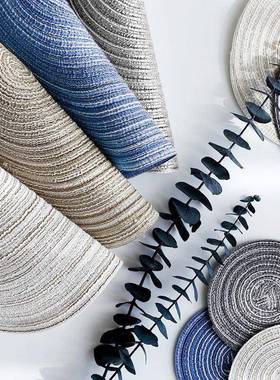 18CM round coasters 36CM hand-woven placemats