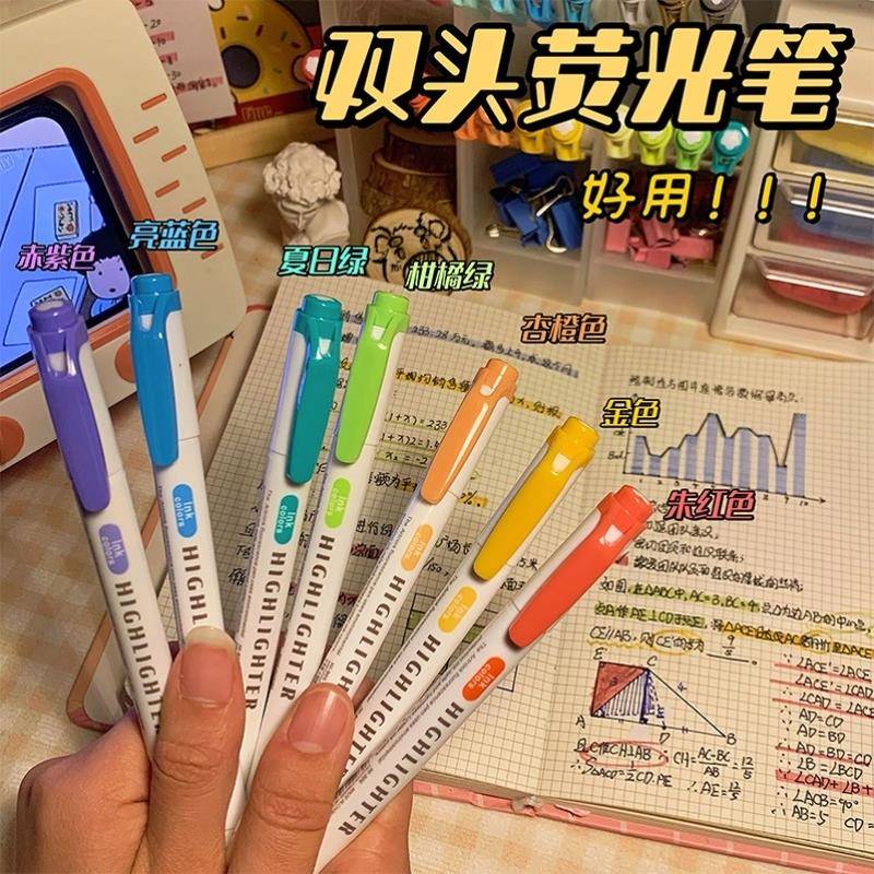 highlighters candy color highlighter marker pen set荧光笔