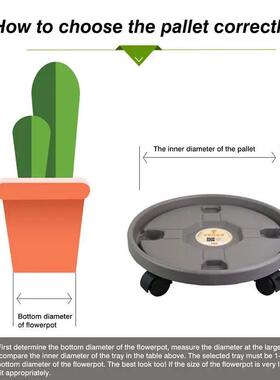 Movable Flower Pot Holder With Water StorageTank Design Stur