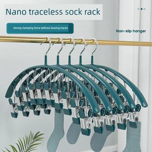 Closet Storage Hanger with 10 ClipsHangs Hanging Organizer