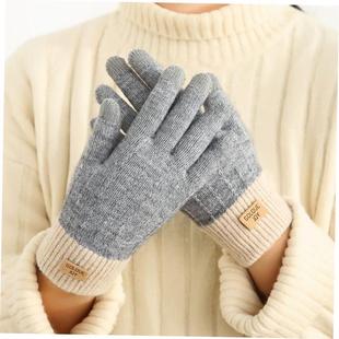 Women's sTBfchUiCashmere wool Knitted Gloves Winter Warm