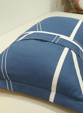 2pcs cotton bed set bedding color plain pillow case 47X74cm