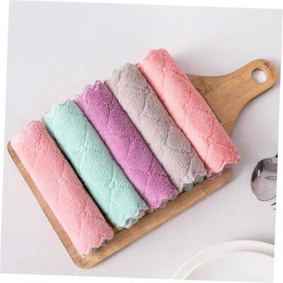 Kitchen Towels Dishcloths Coral Fleece Dish Towel Dish Rags