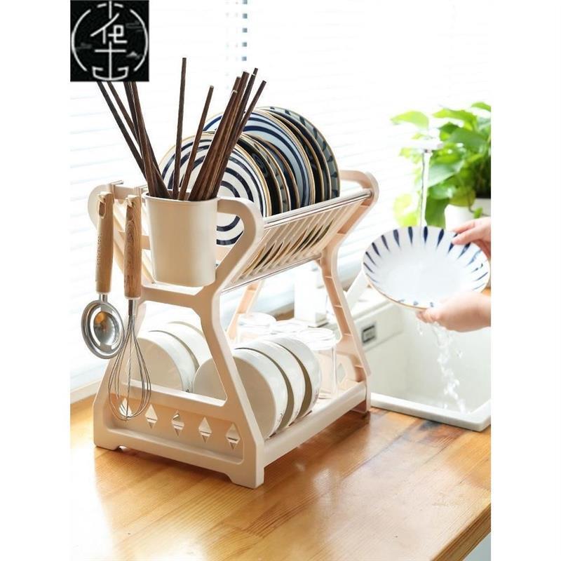 dish drying rack storage kitchen cup holder organizer洗碗架