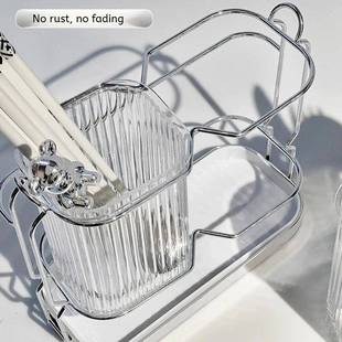 Wall Mounted Kitchen Cutlery Organizer Light Luxury Chopstic