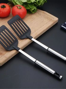 Stainless Steel Turners Kitchen Tools Nylon Handle Spatula F