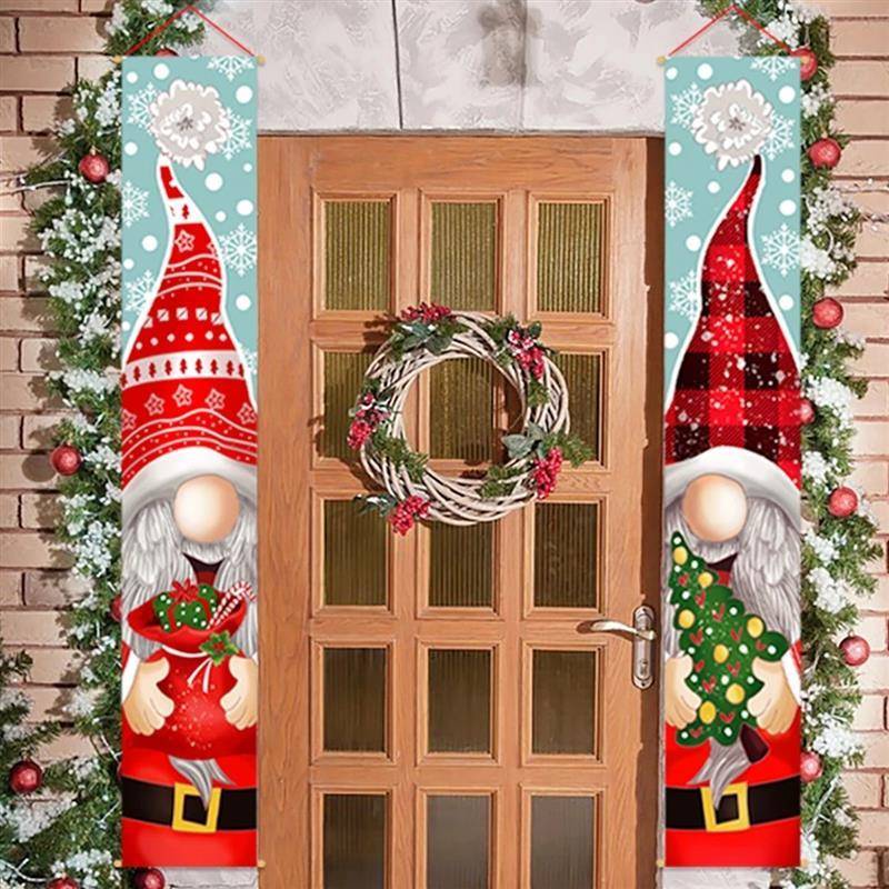 Christmas Gnome Door Banner Merry Christmas Dec无品牌/oratio