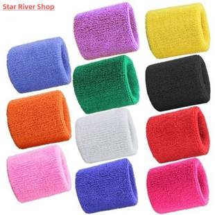 2pcs Sweatbands Wristband Tennis Squash Bminton Gym Footba