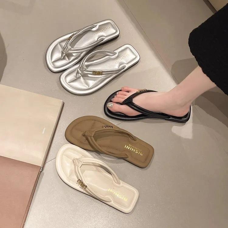 Slippers For Women S人字拖hoes Summer 拖鞋Ladies Flip Flop F